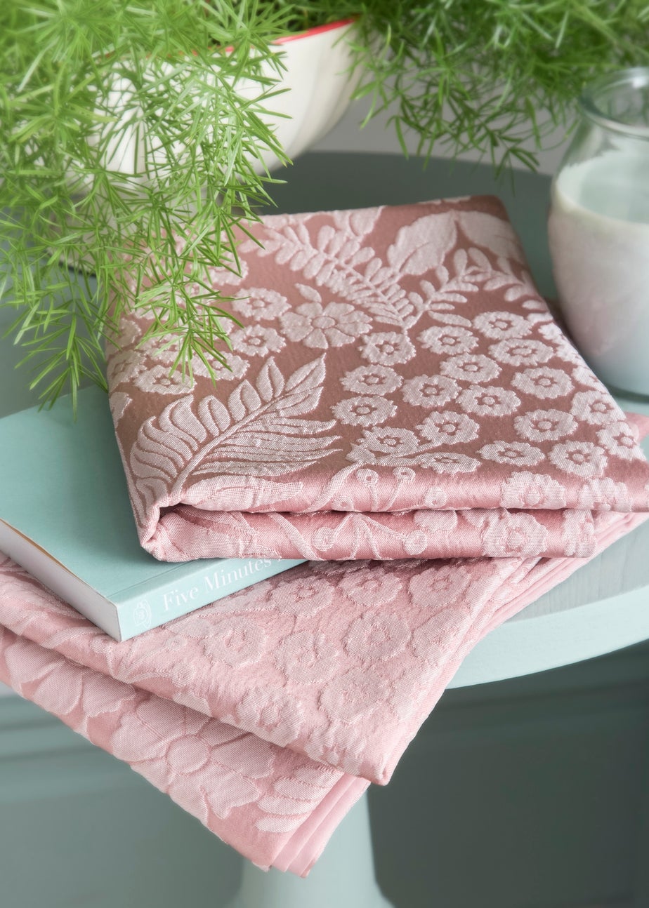 Appletree Toria Reversible Tufted Blush Duvet Cover Set