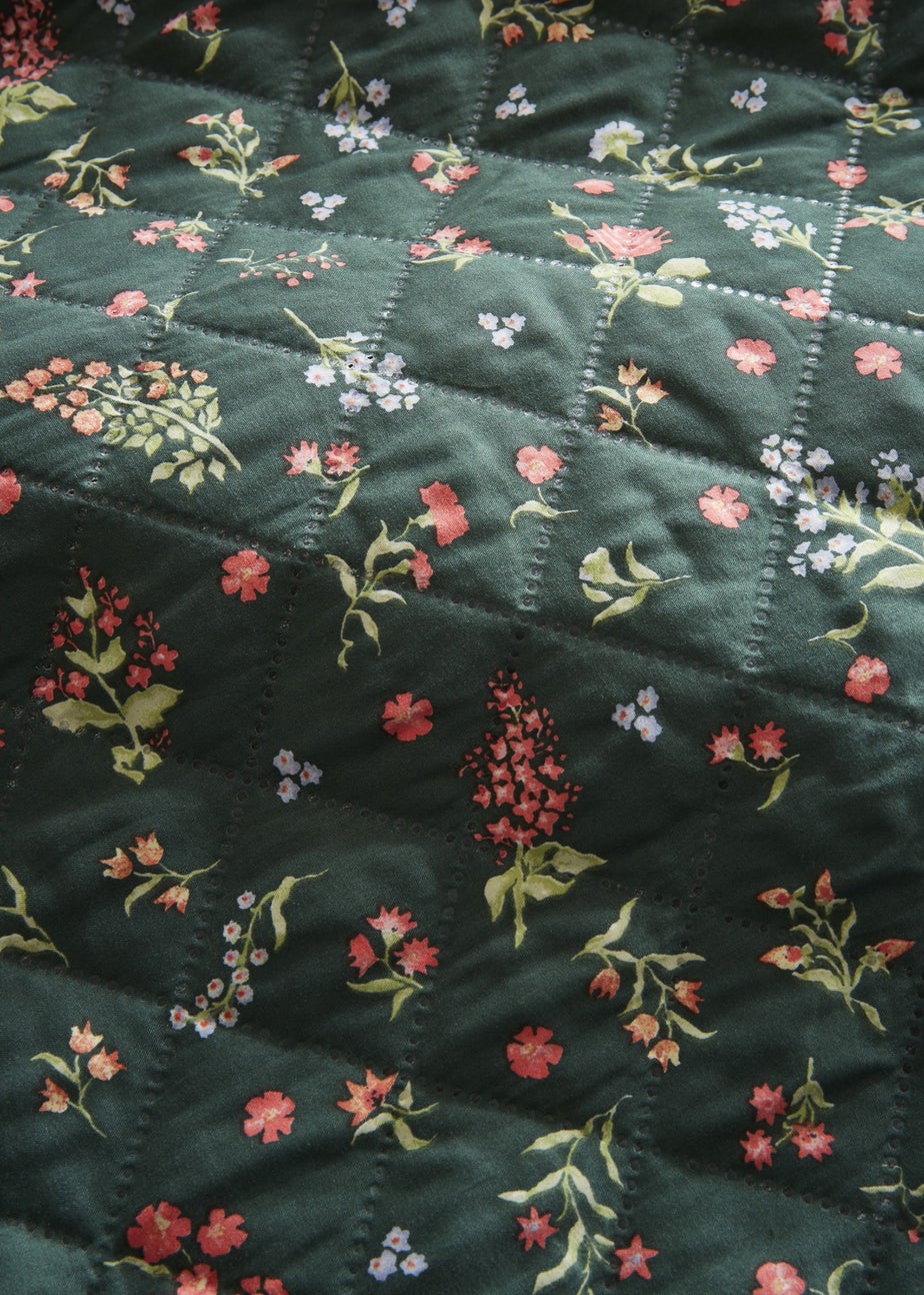 Fusion Nelly Pinsonic Green Duvet Cover Set