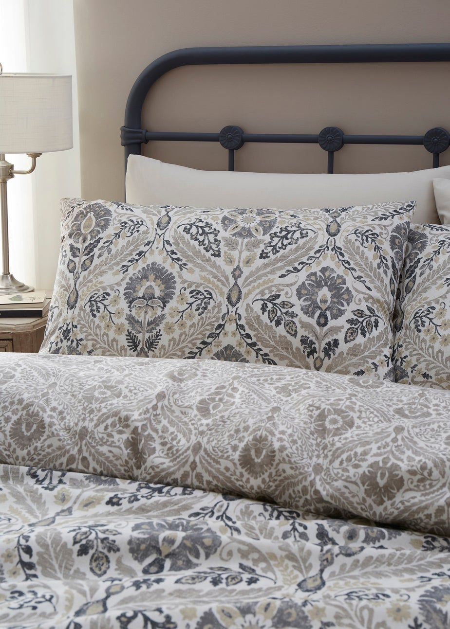 Dreams & Drapes Harriet Reversible Natural Duvet Cover Set