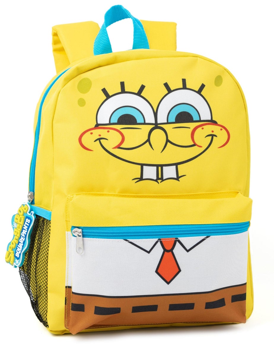 SpongeBob SquarePants Kids Multicoloured Printed Backpack Set 4 Piece