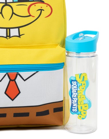 SpongeBob SquarePants Kids Multicoloured Printed Backpack Set 4 Piece