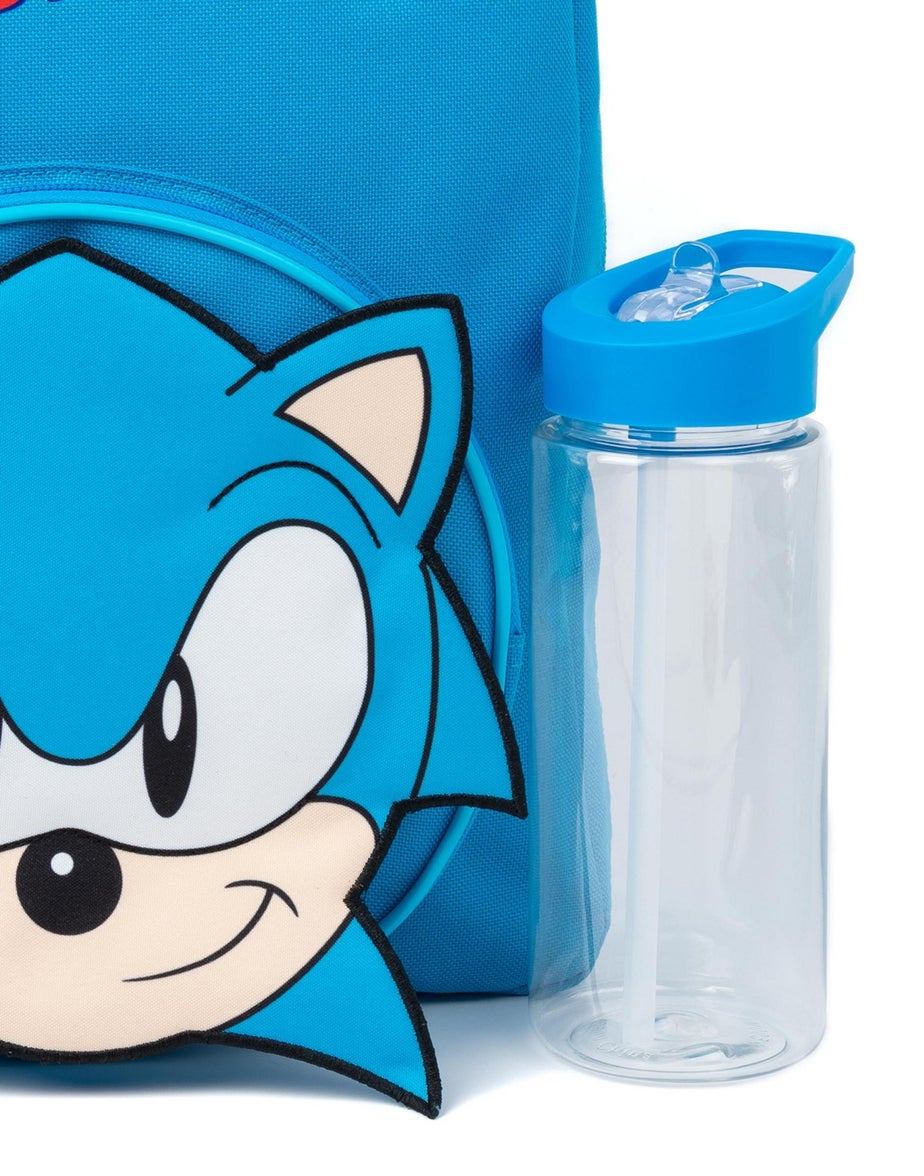 Sonic the Hedgehog Kids Character Piece Backpack Blue Set