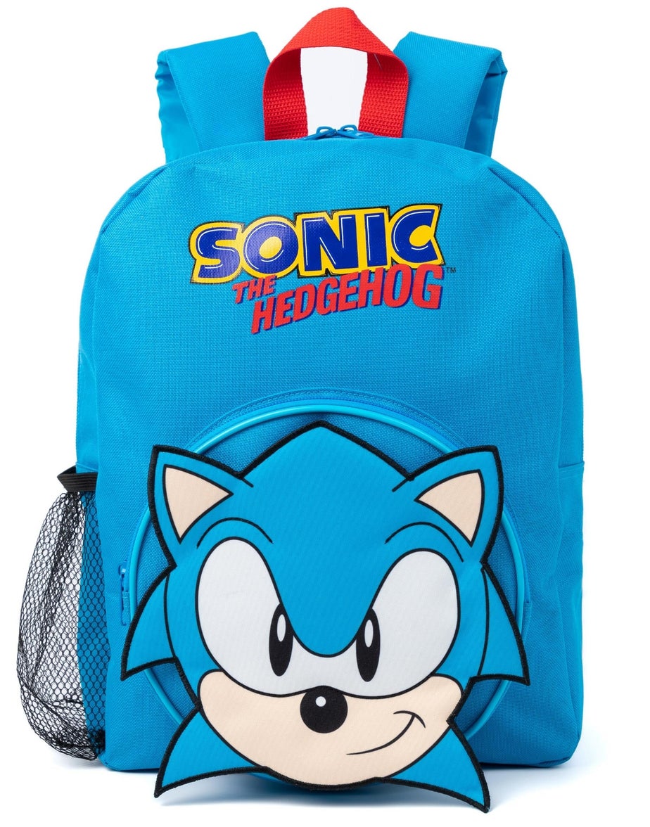 Sonic the Hedgehog Kids Character Piece Backpack Blue Set