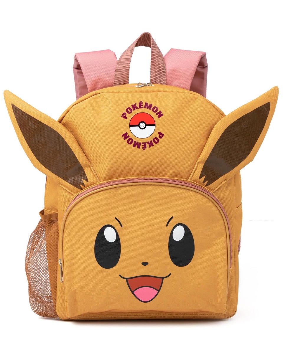 Pokemon Eevee Kids Brown Eevee Backpack Set 4 Piece