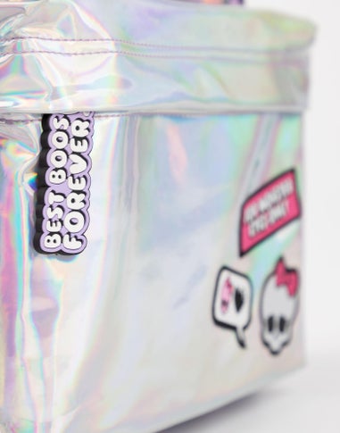 Monster High Kids Purple Holographic Pocket Backpack