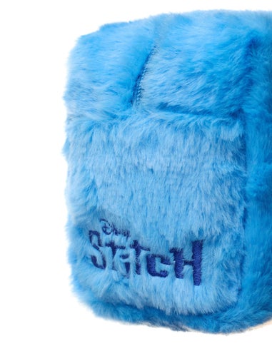 Disney Womens Blue Stitch Character Face Makeup Bag & Mirror