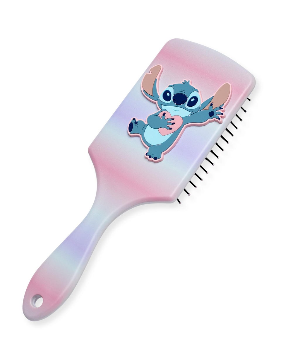 Disney Womens Multicoloured Stitch Ombre Hair Brush & Scrunchie Set
