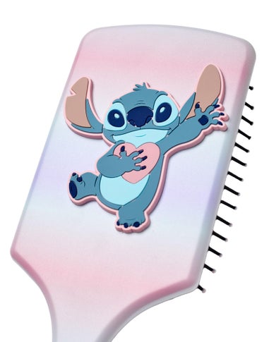 Disney Womens Multicoloured Stitch Ombre Hair Brush & Scrunchie Set