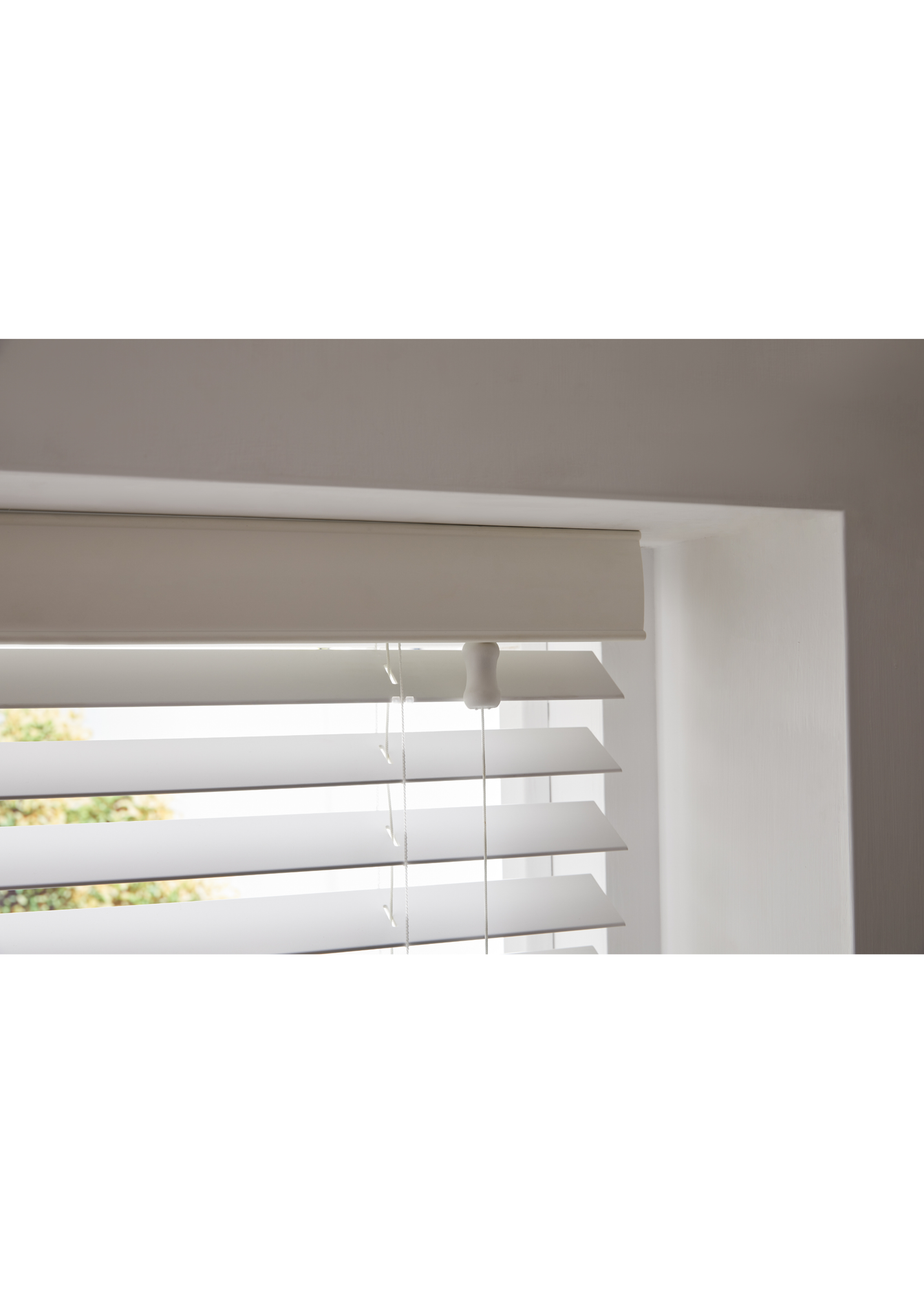 Little Black Book White Faux Wood Venetian (50mm)