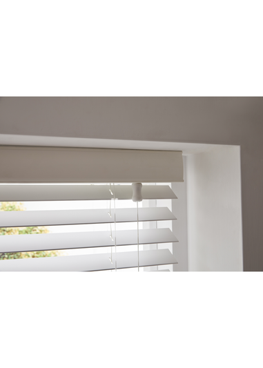 Little Black Book White Faux Wood Venetian (50mm)