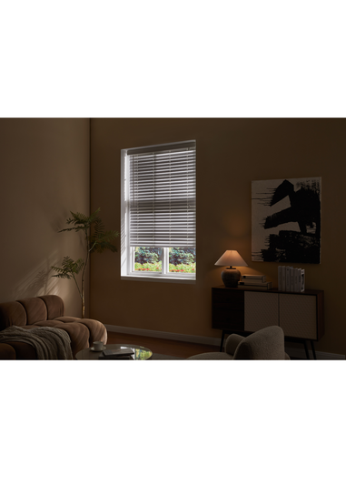 Little Black Book White Faux Wood Venetian (50mm)