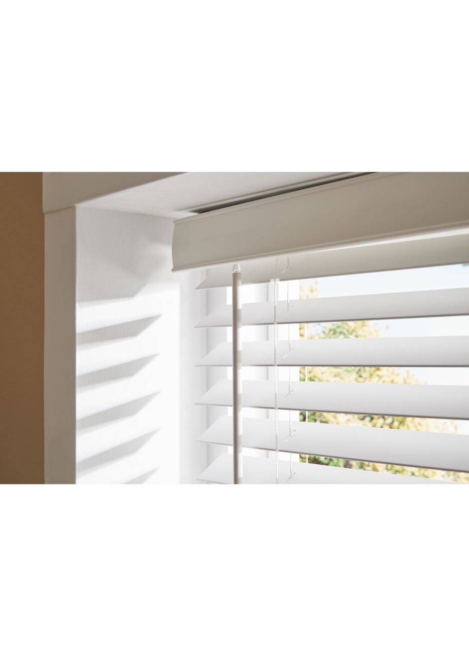 Little Black Book White Faux Wood Venetian (50mm)