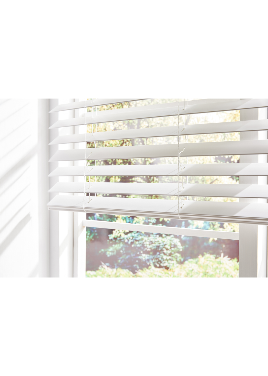 Little Black Book White Faux Wood Venetian (50mm)