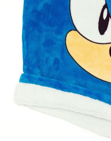 Sonic the Hedgehog Kids Blue Blanket Hoodie