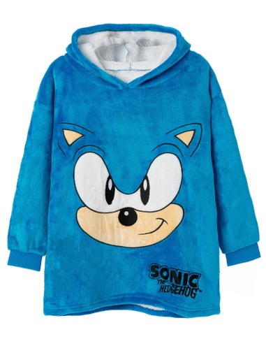 Sonic the Hedgehog Kids Blue Blanket Hoodie