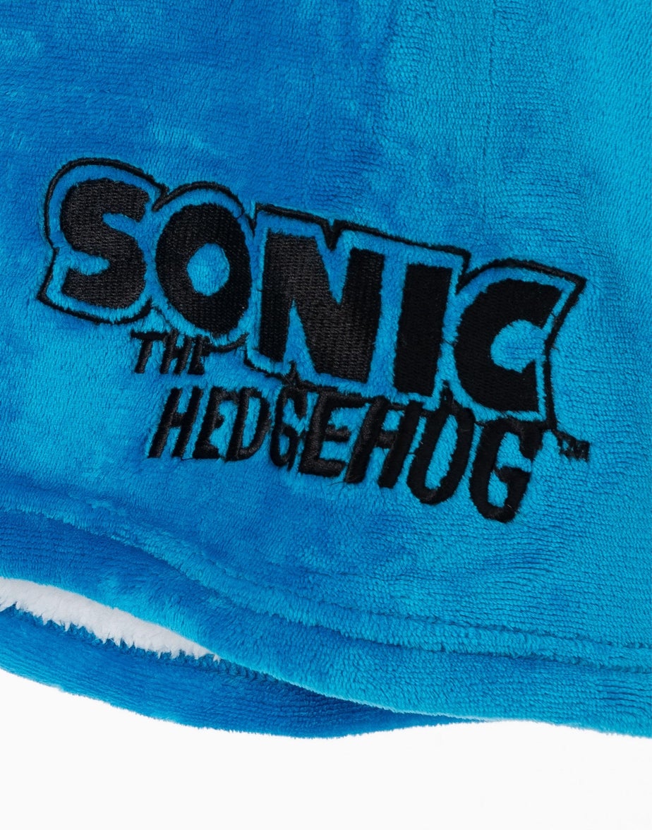 Sonic the Hedgehog Kids Blue Blanket Hoodie