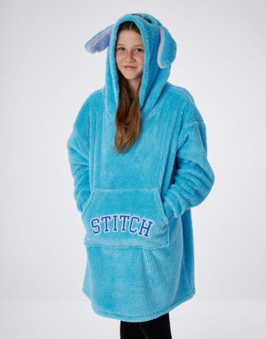 Vanilla Underground Disney Lilo & Stitch Kids Ears Blanket Blue Hoodie