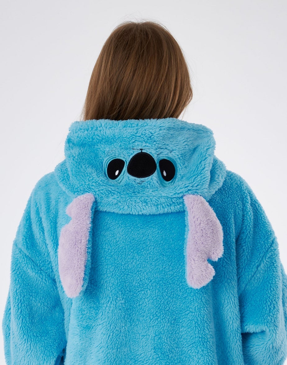 Vanilla Underground Disney Lilo & Stitch Kids Ears Blanket Blue Hoodie
