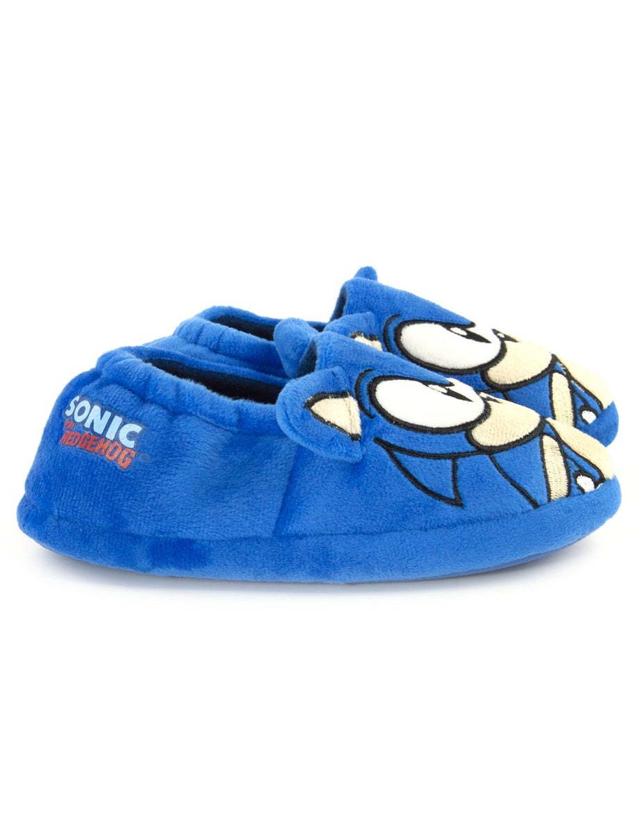 Sonic The Hedgehog Boys Blue 3D Slippers (9 Younger - 2.5 Older)