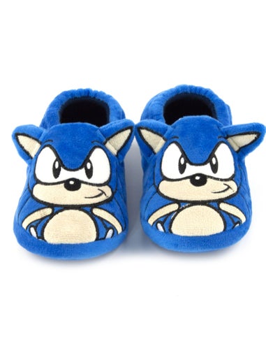 Sonic The Hedgehog Boys Blue 3D Slippers (9 Younger - 2.5 Older)