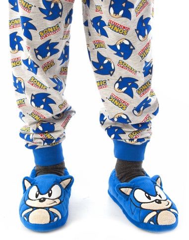 Sonic The Hedgehog Boys Blue 3D Slippers (9 Younger - 2.5 Older)