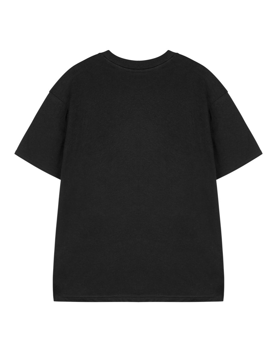 Disney Lilo & Stitch Girls Black Boo Crew T-Shirt (3 - 14 Years)