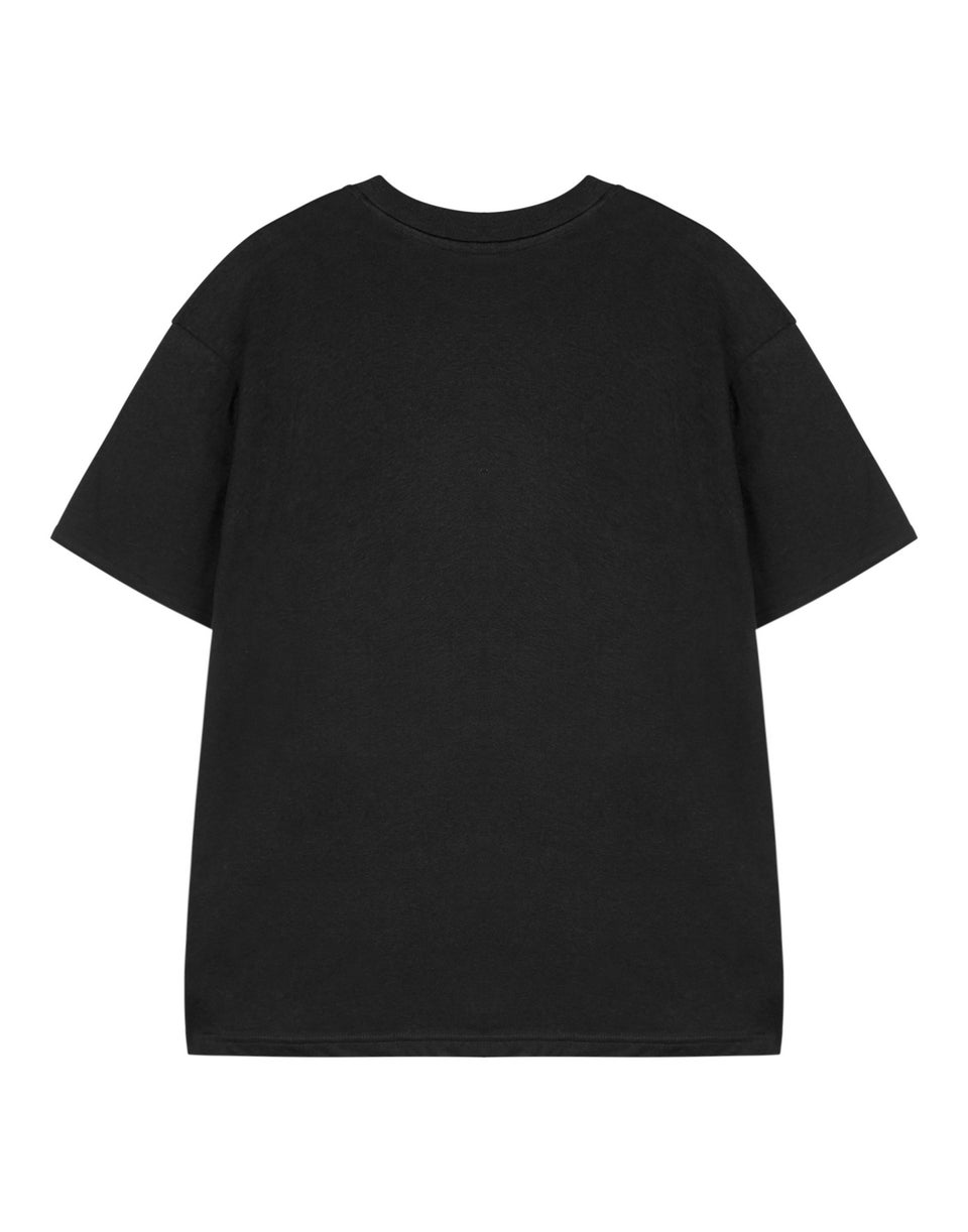 Disney Lilo & Stitch Girls Black Boo Crew T-Shirt (3 - 14 Years)