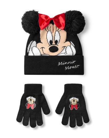 Disney Kids Multicoloured Minnie Mouse Beanie & Gloves Set