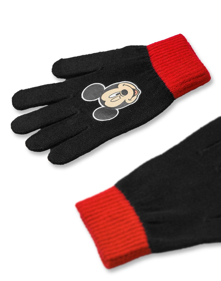 Disney Kids Multicoloured Mickey Mouse Beanie & Gloves Set