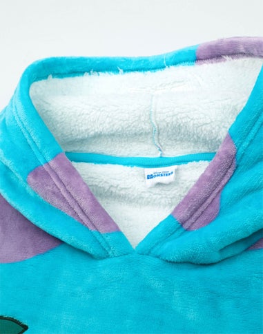 Disney Unisex Blue Monster Inc Sully Blanket Hoodie