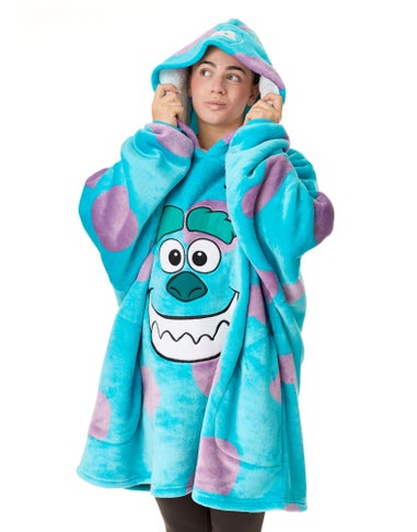 Disney Unisex Blue Monster Inc Sully Blanket Hoodie