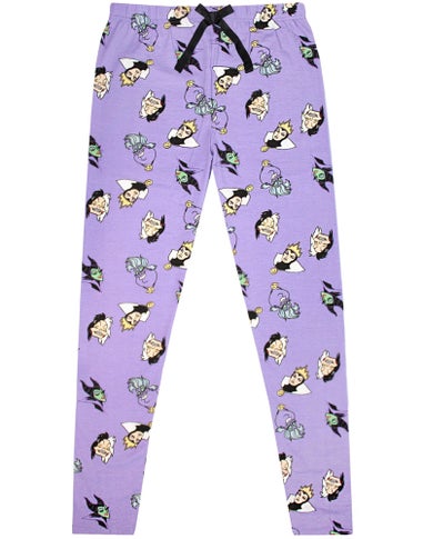 Vanilla Underground Disney Villains Adults Good To Be Bad Black PJs