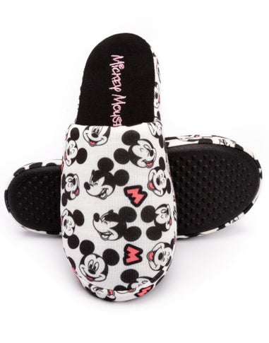 Vanilla Underground Disney Adults Mickey Mouse Mule White Slippers