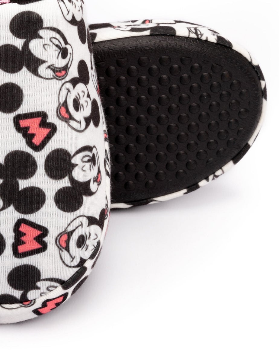 Vanilla Underground Disney Adults Mickey Mouse Mule White Slippers