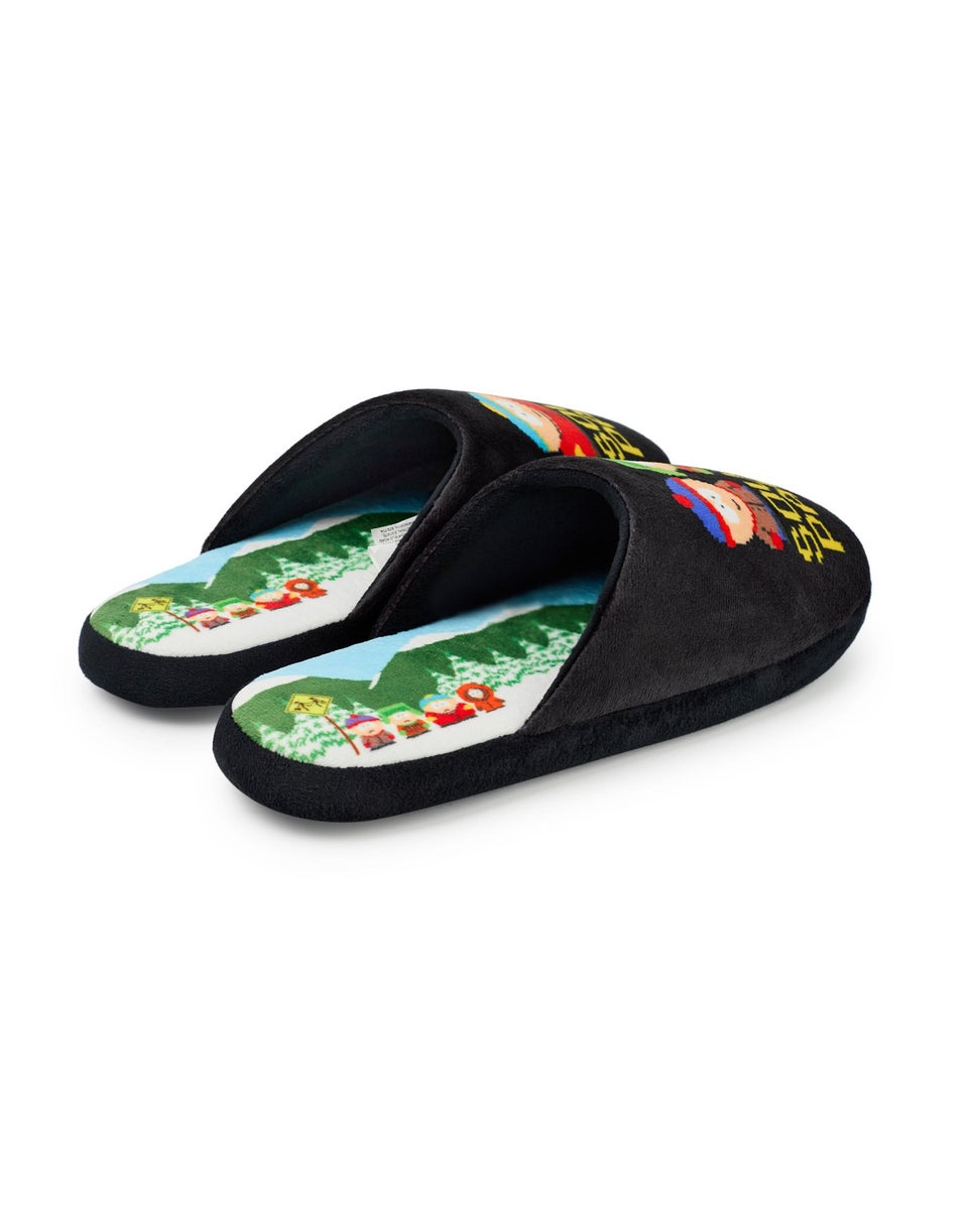 Vanilla Underground South Park Adults Pixel Scene Mule Black Slippers