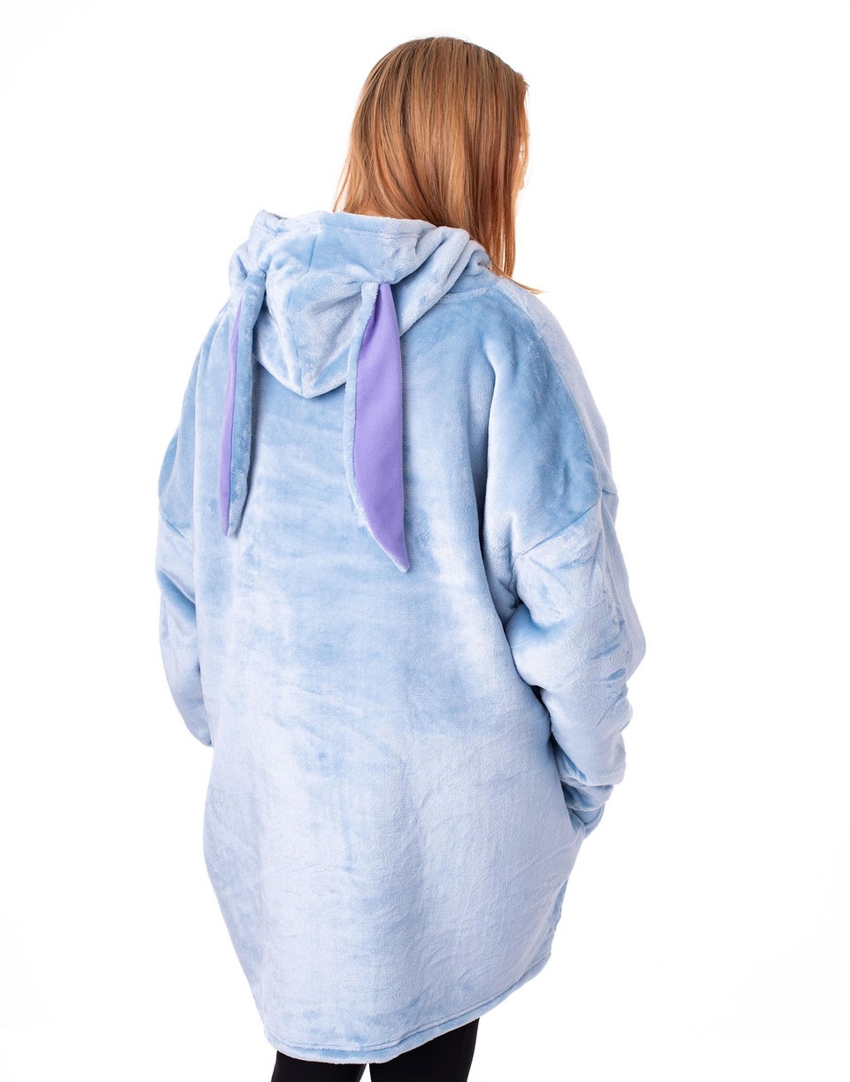 Vanilla Underground Disney Adults Eeyore Blanket Blue Hoodie