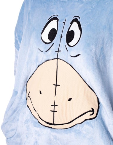 Vanilla Underground Disney Adults Eeyore Blanket Blue Hoodie
