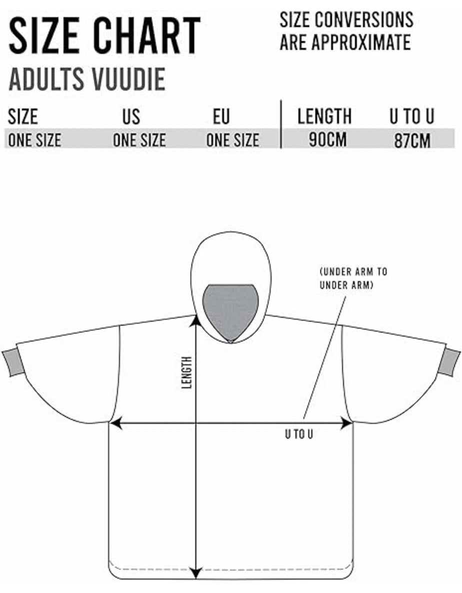 Vanilla Underground Disney Adults Applique Ears & Lettering Blue Blanket Hoodie