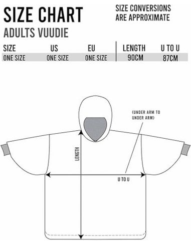 Vanilla Underground Disney Adults Applique Ears & Lettering Blue Blanket Hoodie