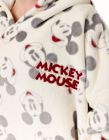 Vanilla Underground Disney Adults Mickey Mouse Blanket Beige Hoodie