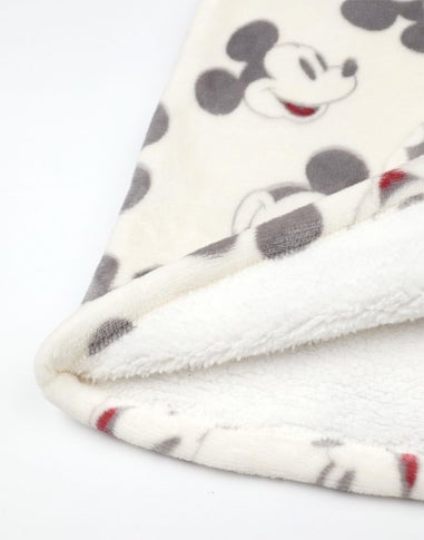 Vanilla Underground Disney Adults Mickey Mouse Blanket Beige Hoodie
