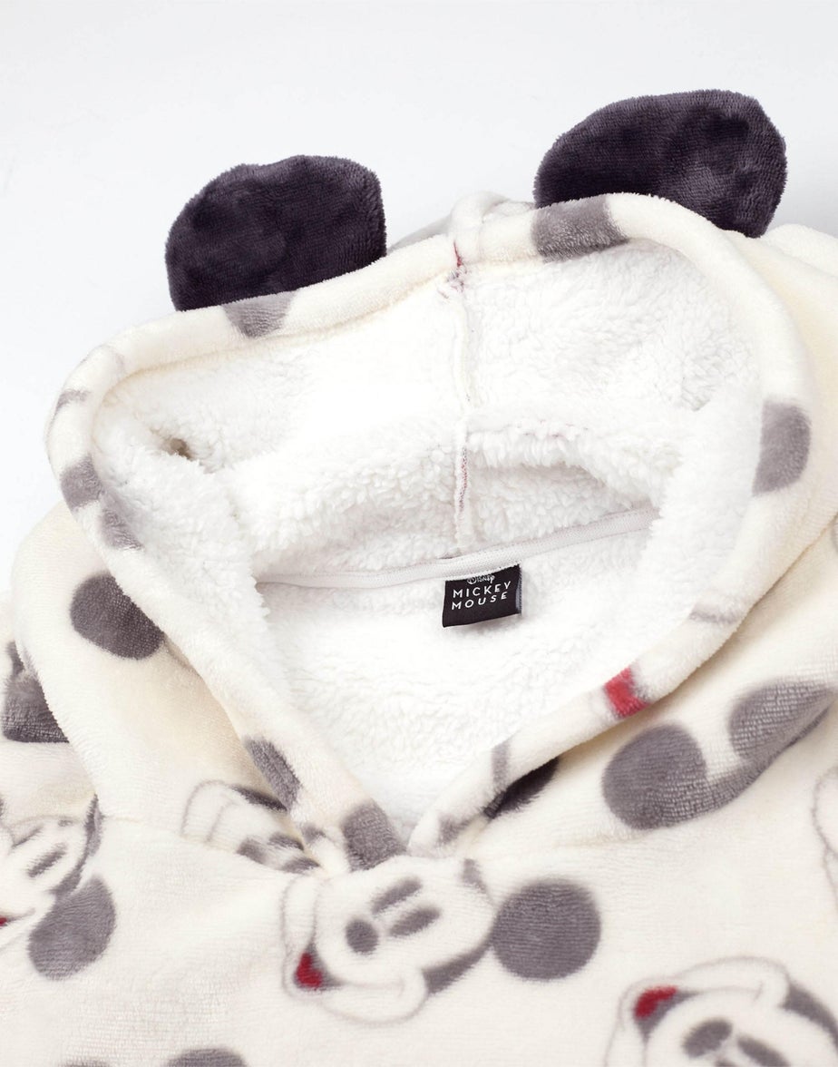 Vanilla Underground Disney Adults Mickey Mouse Blanket Beige Hoodie