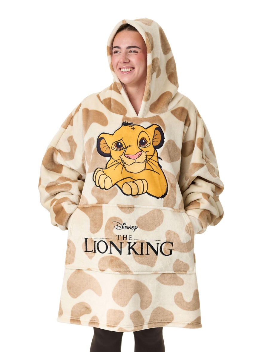 Vanilla Underground Disney Adults The Lion King Blanket Beige Hoodie