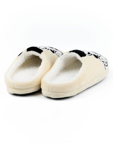 Vanilla Underground Disney Adults Mickey Mouse Smiling Mule Beige Slippers