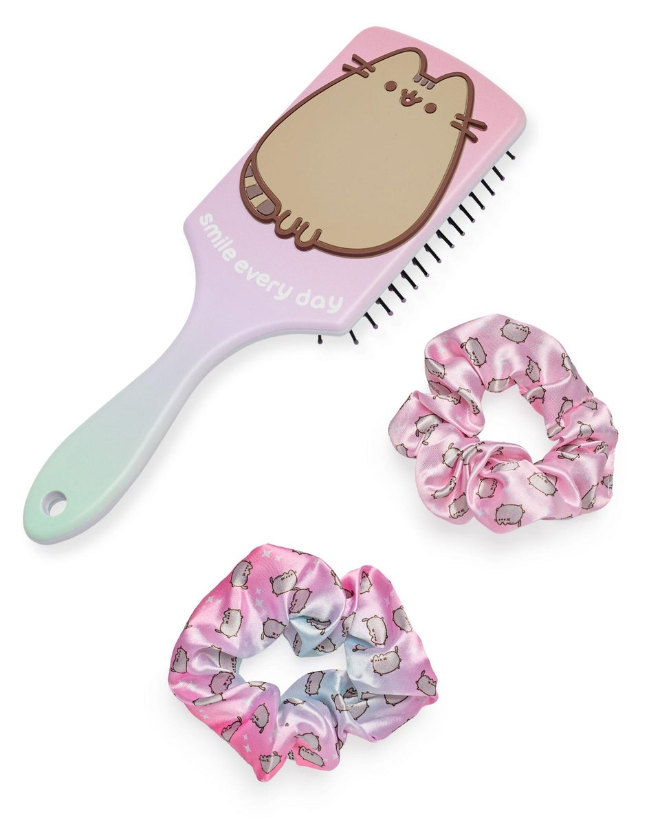 Pusheen Multicoloured Smile Every Day Hair Brush & Scrunchie Set