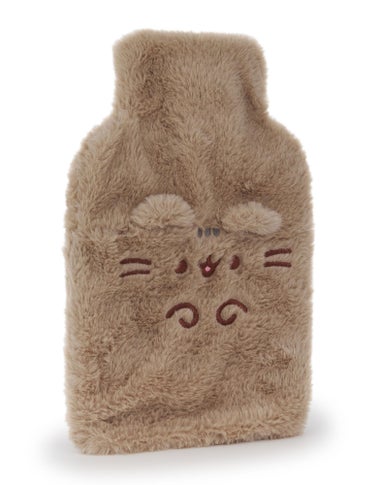 Pusheen Womens Brown Novelty Face Hot Water Bottle