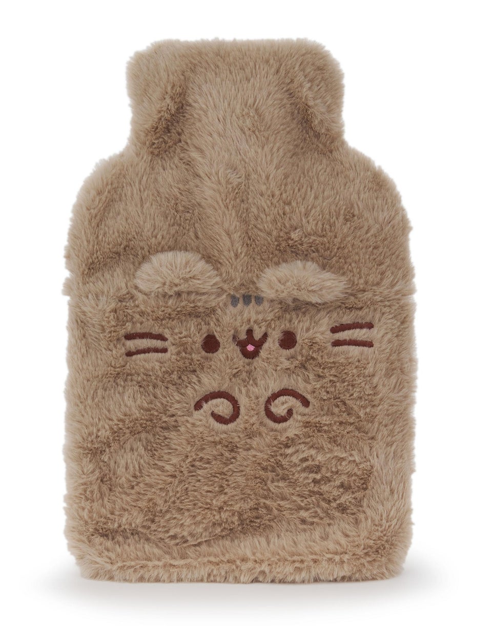 Pusheen Womens Brown Novelty Face Hot Water Bottle