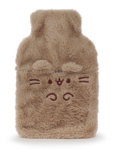 Pusheen Womens Brown Novelty Face Hot Water Bottle