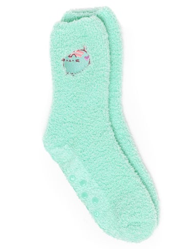 Pusheen Womens Green Multi Character Mug & Sock Gift Set