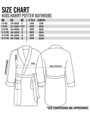 Vanilla Underground Harry Potter Kids Hedwig All-Over Print Red Bathrobe